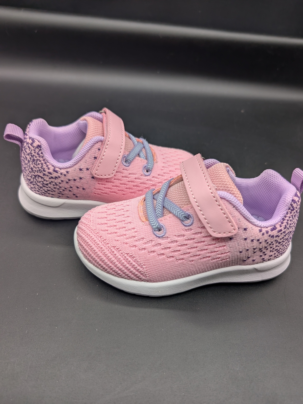 Kids Pink Lightweight Athletic Sneakers